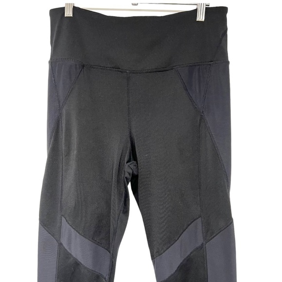 Free People Movement Lira Black Mesh Athletic Leggings Tights Women’s Large - Picture 6 of 12